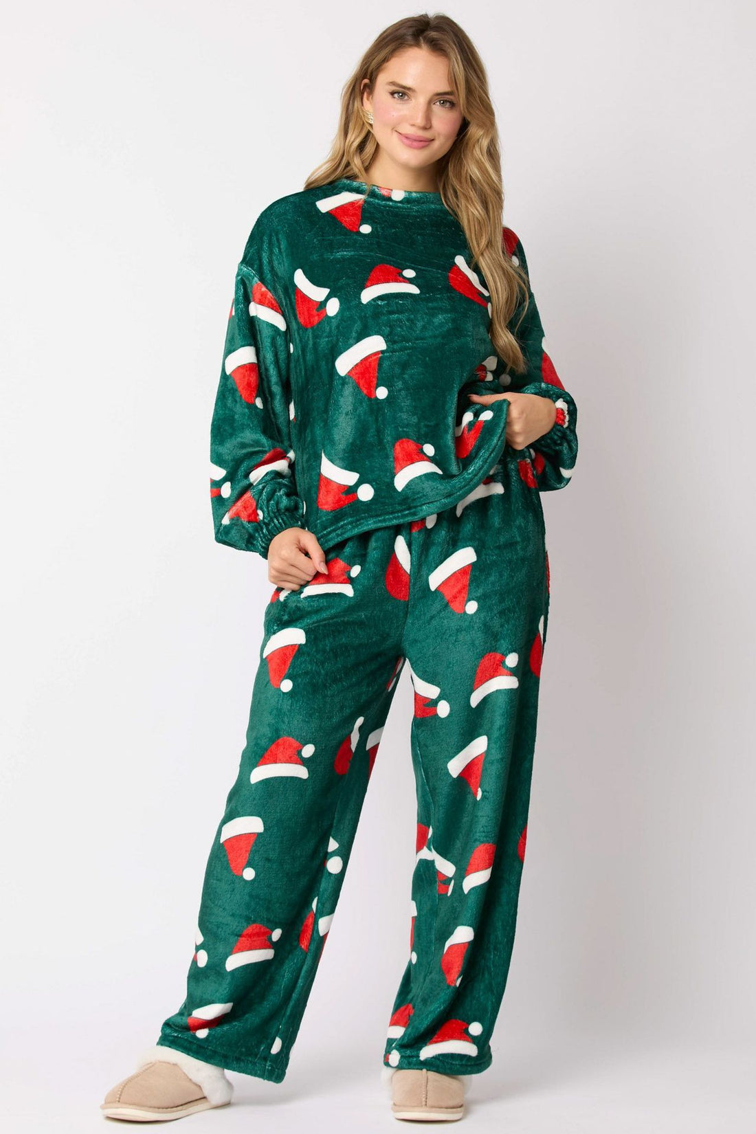2 Piece Cute Long Sleeve Matching Lounge Shirts Sets
