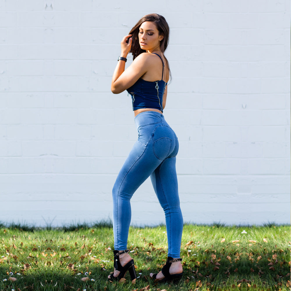 Capsulitis Shaper Set Light Blue Lift Jeggings Sets